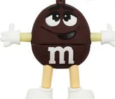 Usb 2.0 Usb флеш-накопитель с рисунком шоколада M& M, флеш-карта памяти, флеш-накопитель 32 ГБ, Usb флешка 64 ГБ, флешка 128 ГБ 16 ГБ 8 ГБ, флеш-накопитель, лучший подарок - Цвет: Usb 2.0