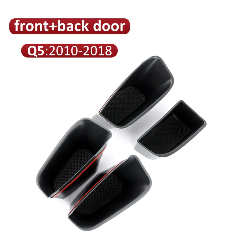 Q5 Front Back door Автомобильный Органайзер, авто стиль, дверная ручка, подвесной держатель, коробка для хранения для Audi A3, 8 в, A4, B8, B9, A5, A6, C7, A7, Q5, Q7, аксессуары для интерьера - Название цвета: Q5 Front Back door