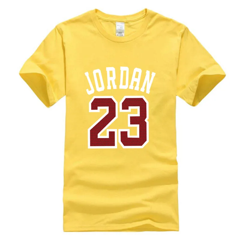 Лидер продаж Jordan 23 Футболка Лето 2017 г. Повседневное уличная 100% хлопок свободные