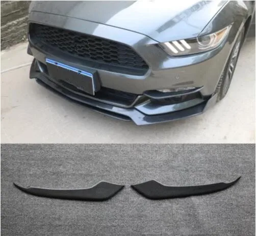 Mustang из натурального углеродного волокна переднего бампера разветвители боковые