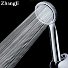 Ультратонкая насадка для душа ZhangJi, хромированная насадка для душа высокого давления, ручная круглая насадка для душа