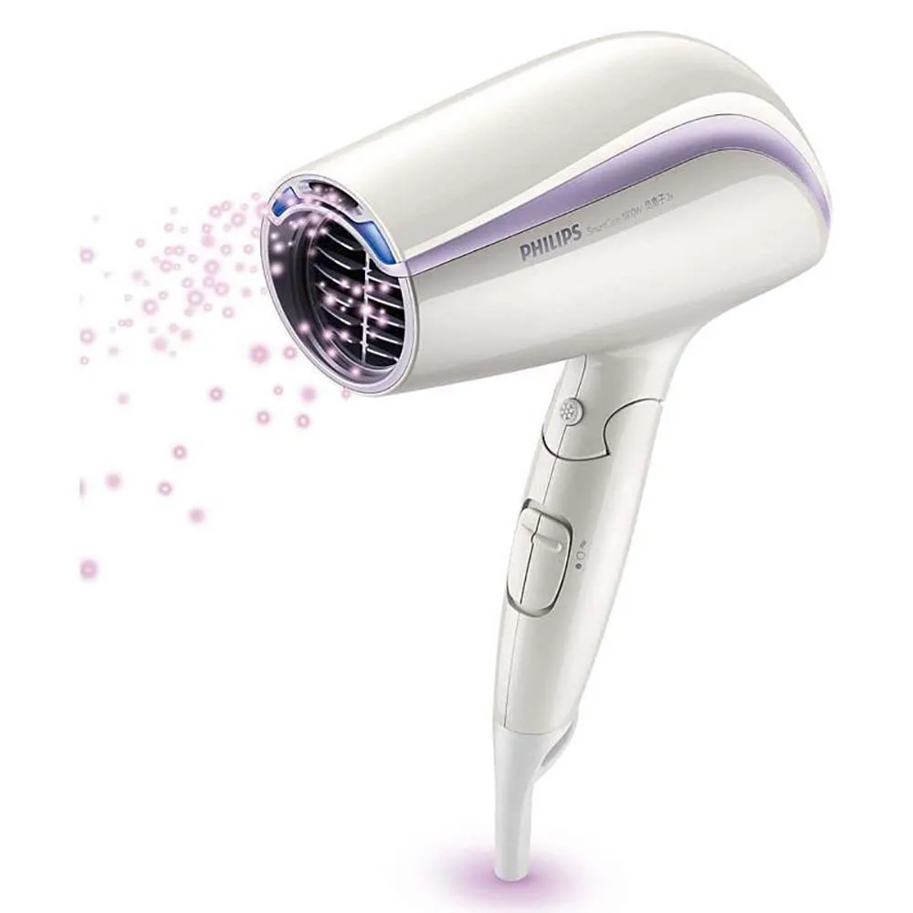 Philips Фен BHC203/05 домашняя отрицательная ионизация волос уход с высокой мощностью складной холодный горячий воздух постоянная температура 6 передач