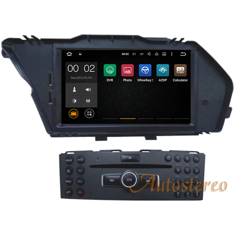 7 дюймов 2G ram Android 7,1 6,0 5,1 Автомобильный gps навигатор dvd-плеер стерео радио головное устройство для Mercedes-Benz GLK 2008 2009 2010