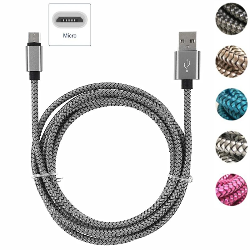 Кабель Micro USB для быстрой зарядки Samsung Galaxy A3/A5/A7 J3 2016 S7 Edge оригинальный длинный