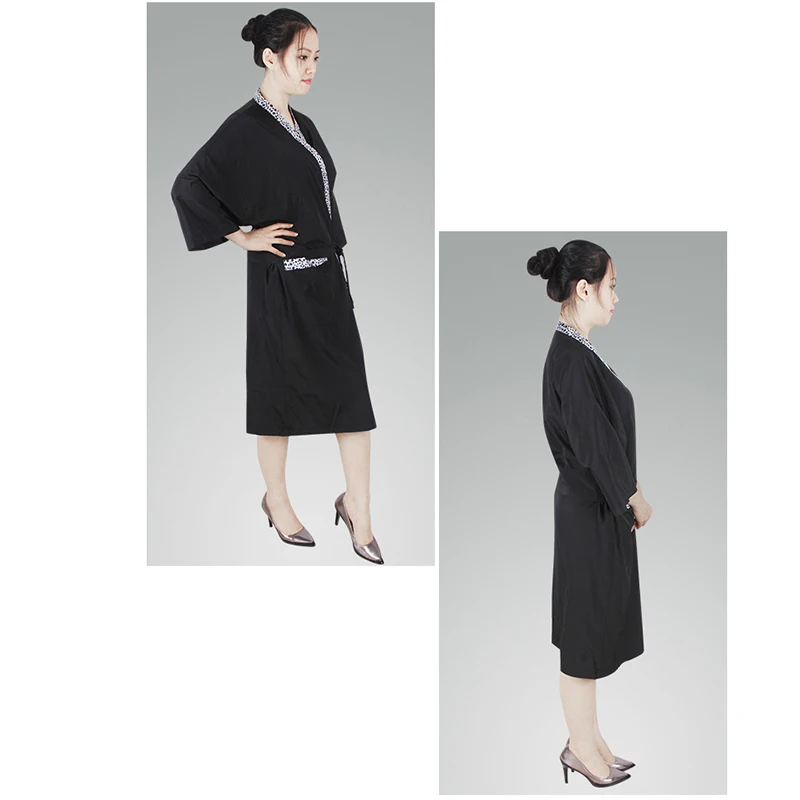 Халат для парикмахерской с леопардовым принтом спа-салон накидки защелками