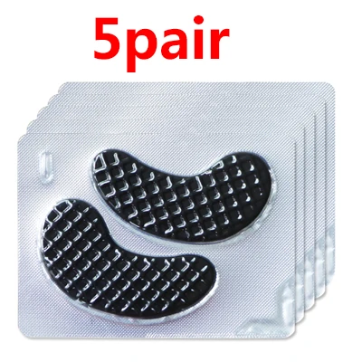 5Pair Style 1 EFERO 5 пар черная коллагеновая маска для глаз гелевая Подушечка Для лица против морщин хрустальные патчи для глаз темное средство для удаления круга - Цвет: 5Pair Style 1