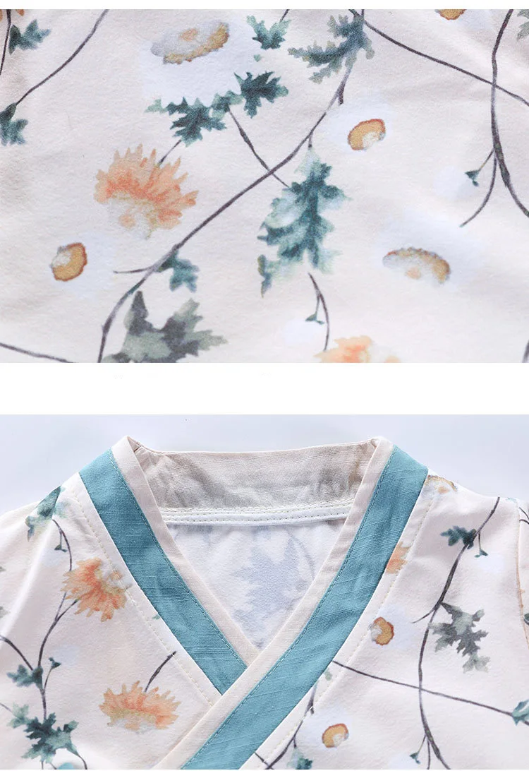 Hanfu/комплект одежды для девочек, коллекция года, новое весеннее детское пышное платье принцессы с длинными рукавами+ пальто, костюмы из 2 предметов для девочек, китайский style2-10T