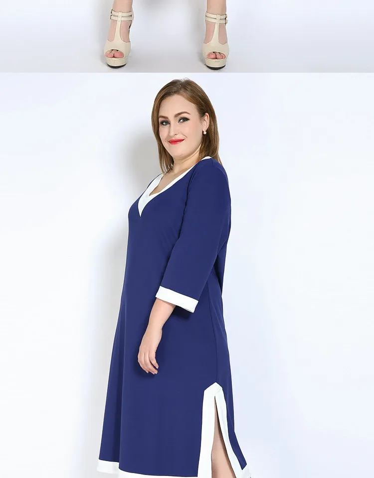 TUHAO, женское платье, большие размеры, 7XL, 6XL, 5XL, высокое качество, элегантное, офисное, женское платье, повседневное, OL, с разрезом, платья, весна-лето, вечерние, Vestidos RL