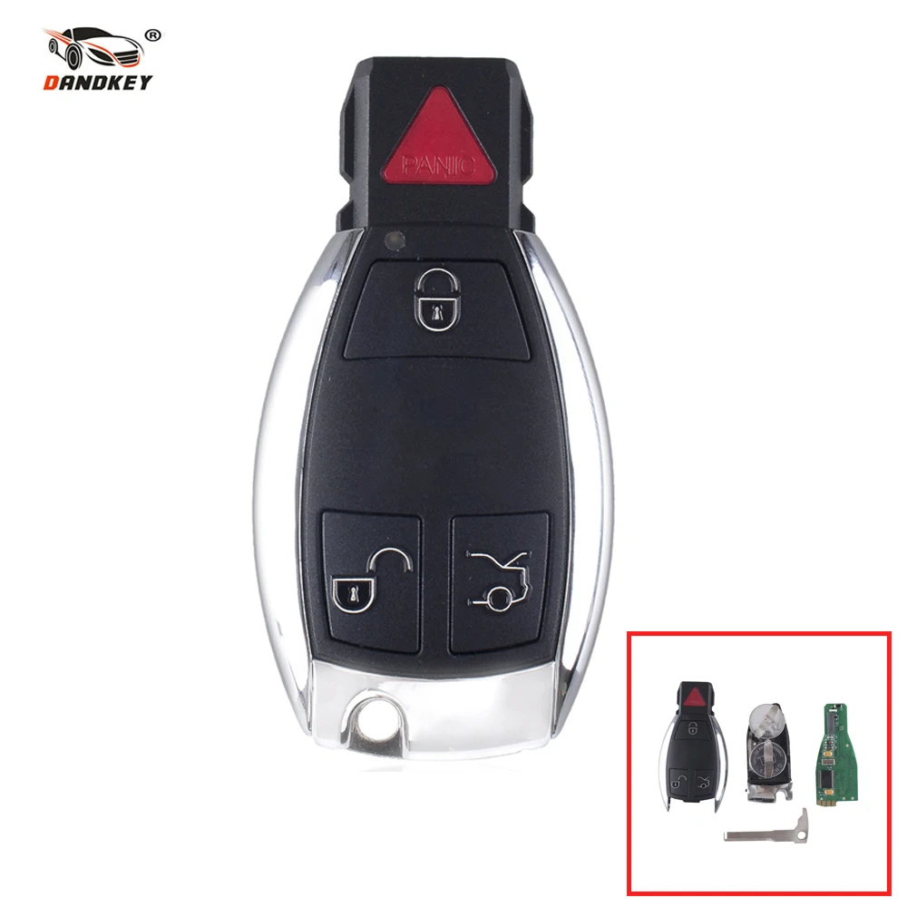 Dandkey 3 + 1 кнопка дистанционного управления ключ для Mercedes Benz W169 W245 W203 W208 W209 W204 W210 W211