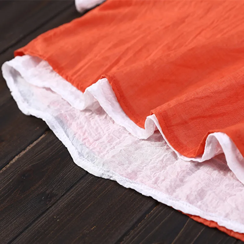 Оригинальный Винтаж поддельные два одежда хлопок белье Футболка женская 2018