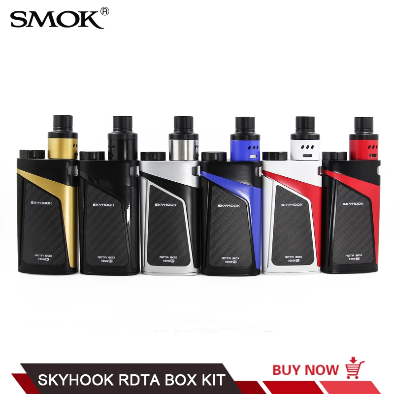 100% Оригинальные SMOK Skyhook RDTA Starter Kit 220 Вт поле Mod с 9 мл Tank электронная сигарета
