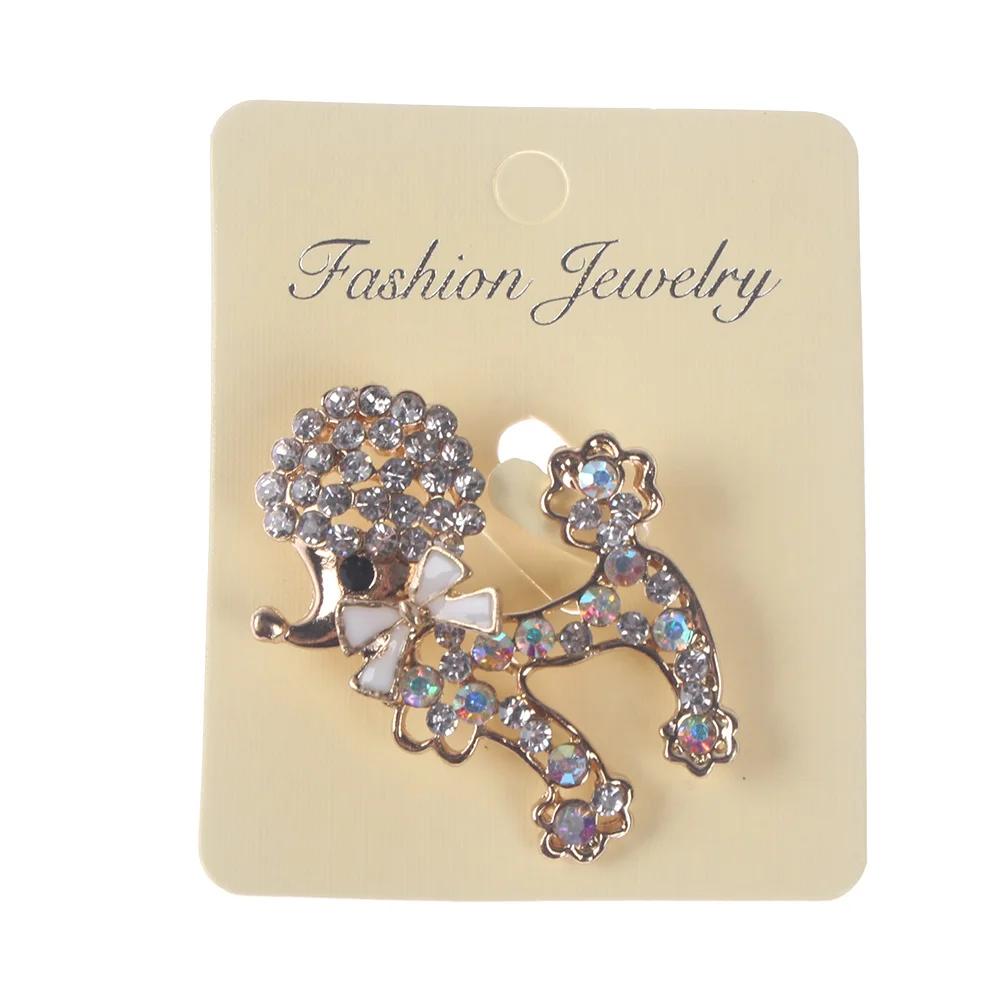 1 шт. женские нежные Броши со стразами для маленькой собаки Винтажная брошь под