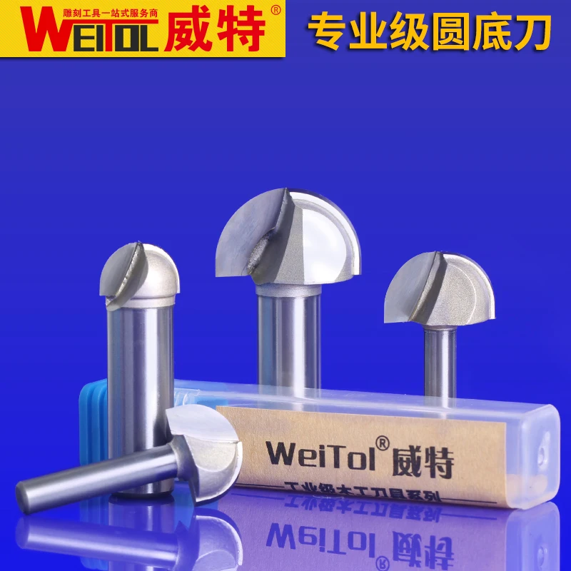 WeiTol 12,7 мм Деревообрабатывающие инструменты, ЧПУ деревообрабатывающий станок твердосплавный Фрезерный резак, Профессиональный круглый нижний бит, МДФ, ПВХ, деревообрабатывающий инструмент