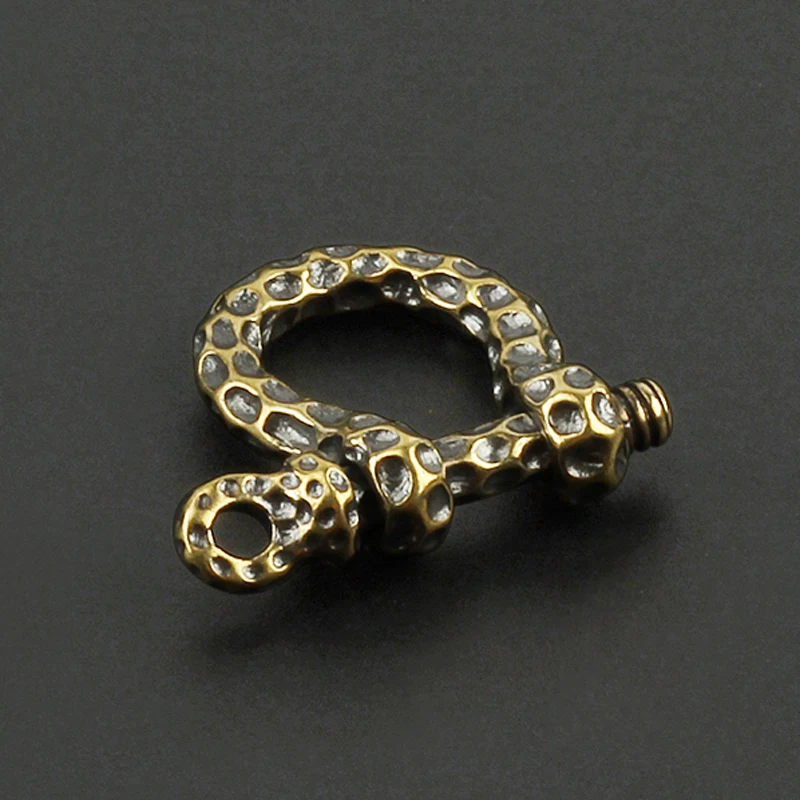 Латунный крючок с застежкой Винтажное кольцо для ключей креативные застежки в