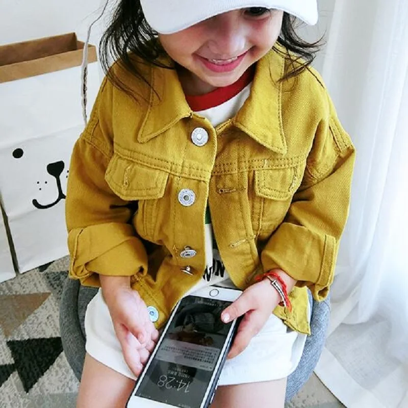 Детская ковбойская куртка для девочек Осенняя детская с вышивкой надписями