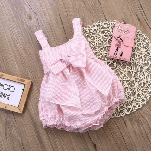 Emmababy одежда для маленьких девочек детская с бантом комбинезон кружевным