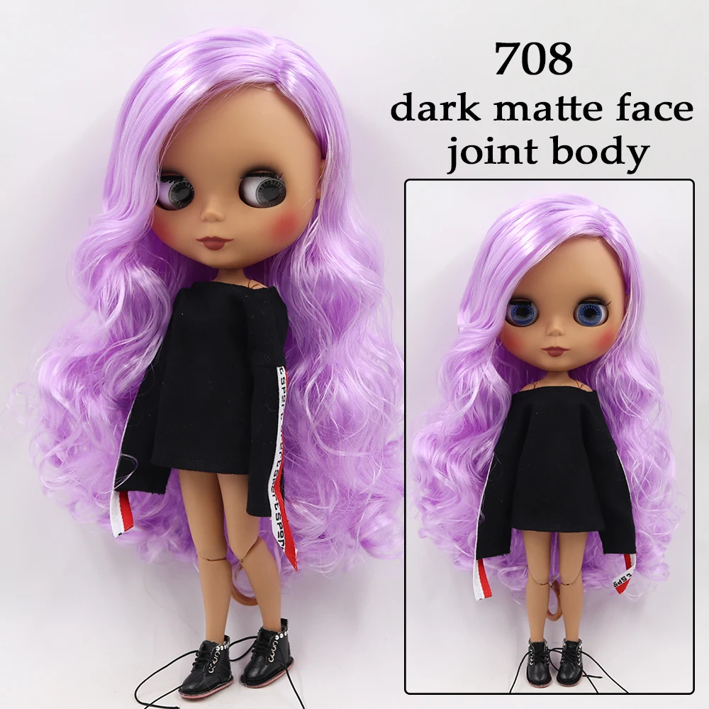 Фабрика blyth кукла bjd шарнир тела белая кожа bjd 30 см матовый лица резные губы с бровей индивидуальные лица