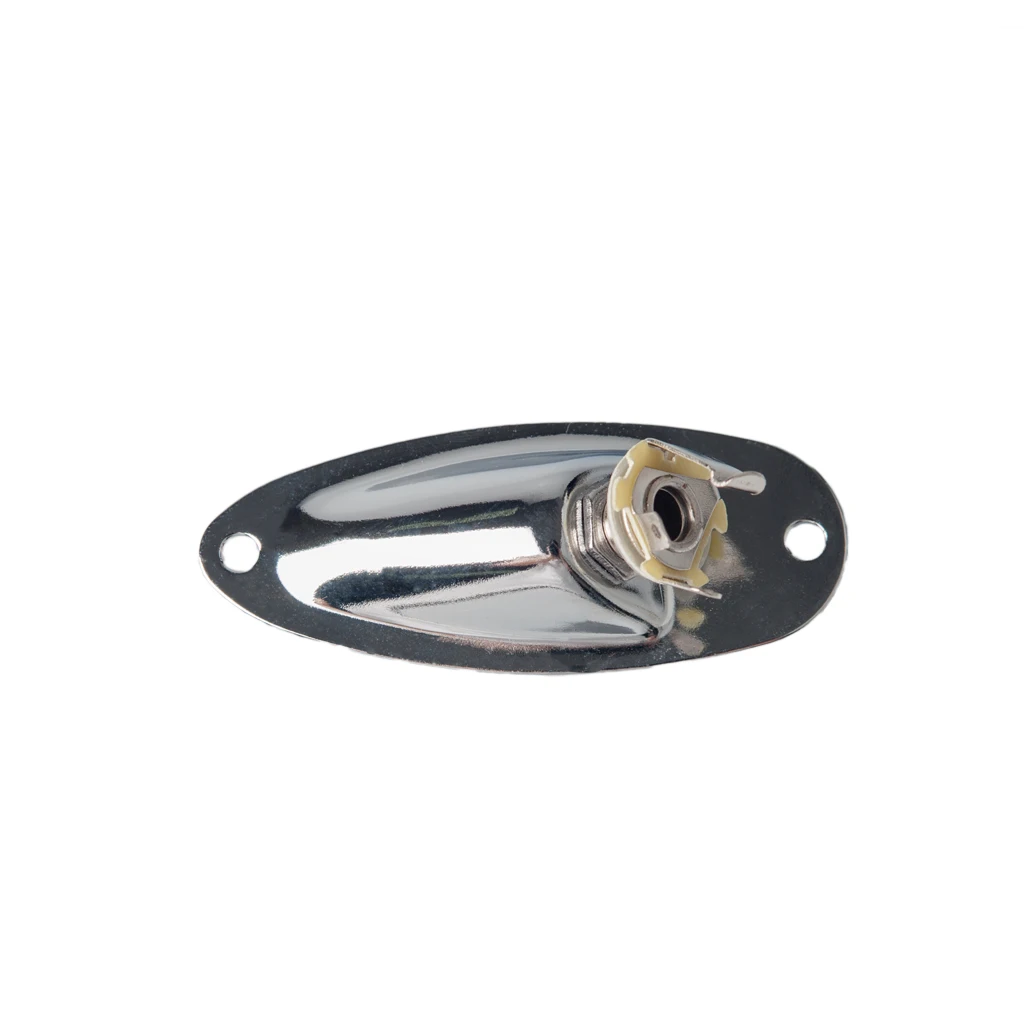 NAOMI Boat style Jack Socket Plate 1/" гитарный звукосниматель вход выход Джек пластина гнездо для Strat электрогитары