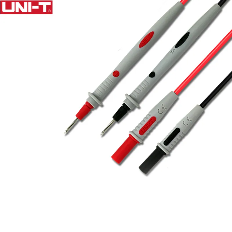 

Разъемы для мультиметра, UNI-T, UT-L16, аксессуары, щупы, измерительные провода с двойной изоляцией, материал провода из силикагеля