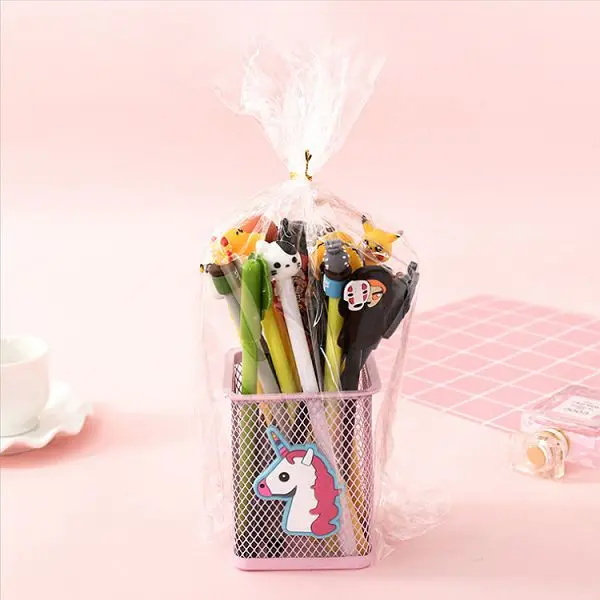 20 шт./компл. гелевая ручка 20 пополнения Papelaria Lapices Kawaii Единорог школьные принадлежности милые корейские канцелярские принадлежности Jel Kalem utiles Escolares - Цвет: Unicorn D