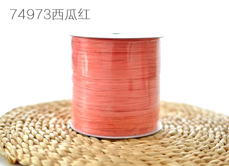 74973 watermelon red 250 м/шар, хлопковая соломенная пряжа для ручной работы, ручная работа, упаковка, швейные принадлежности - Цвет: 74973 watermelon red