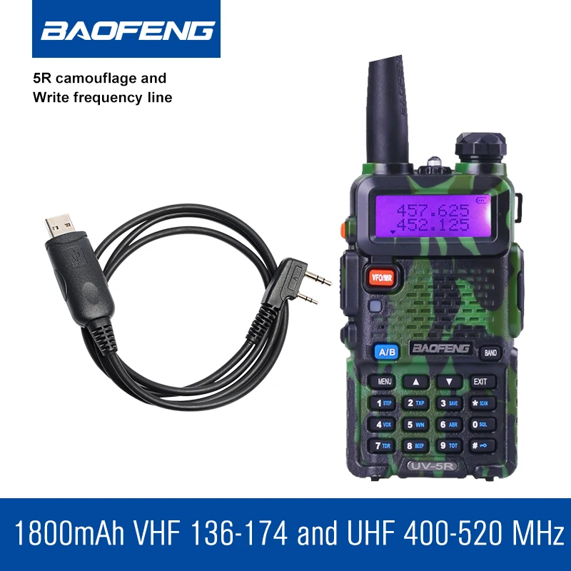 Baofeng UV 5R иди и болтай Walkie Talkie профессиональные CB радио станция UV5R трансивер 5W