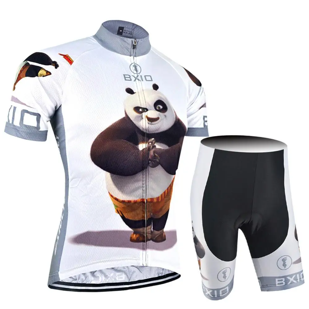 BX0209R081NB BXIO забавные велосипедные майки Ropa De Ciclismo Fat Bear Raiders Mans Pro комплекты одежды для велоспорта Completo Ciclismo Estivo 081 - Цвет: BX0209R081NB