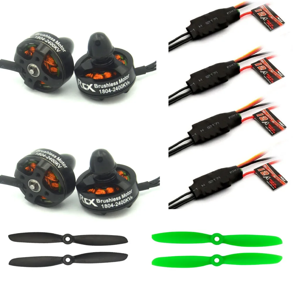 RC самолет 4x EMAX SimonK 12A ESC + 4x1804 2400KV bruselss мотор 5045 prop cw/ccw мульти|rc electric plane|rc model planeplane