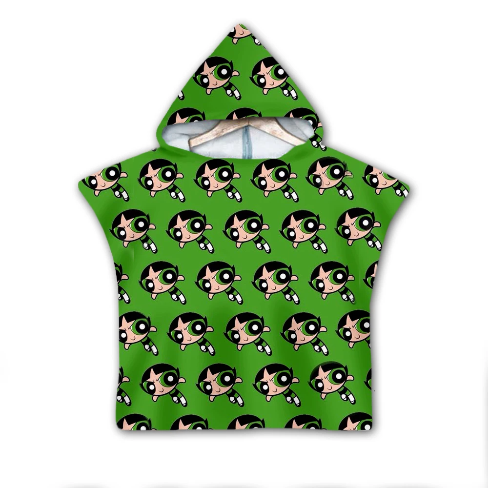 Детское полотенце с капюшоном и 3D принтом для мальчиков девочек|Банные