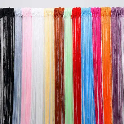 Wholesale12Colors двери окна Панель Шторы f для Гостиная 200 см x 100 делитель Пряжи Строка