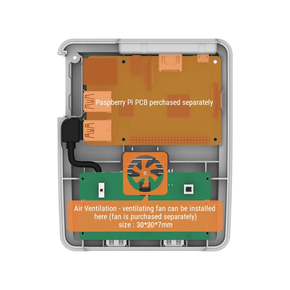 Retroflag SUPERPi CASE with Safe Shutdown and Wired Controller Deluxe Edition JCase Set Raspberry Pi 3 Model B 2 | Электроника