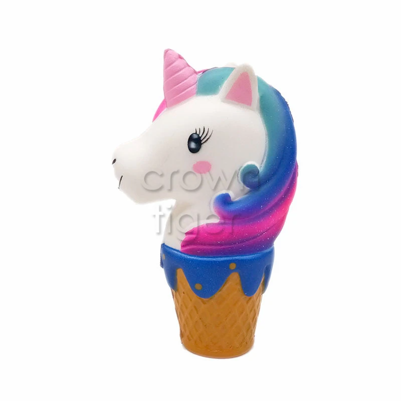 Jumbo Kawaii мягкие Мультяшные галактические чашки Единорог сжимает мороженое большой PU мягкие медленно поднимающиеся Ароматические сжимаемые игрушки антистресс - Цвет: 15cm height -c
