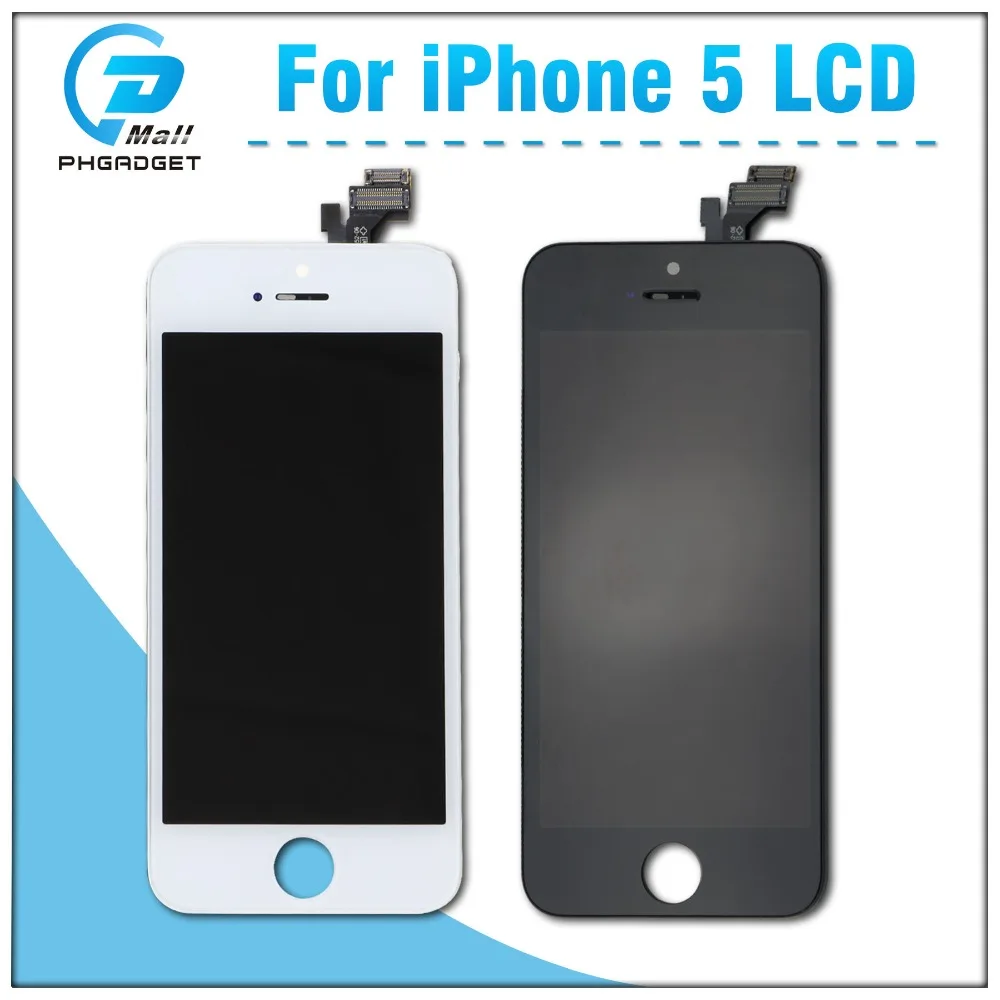 10 шт./лот AAA сенсорный экран + ЖК дисплей дигитайзер для iphone 5S 5 5c 4S DHL Бесплатная