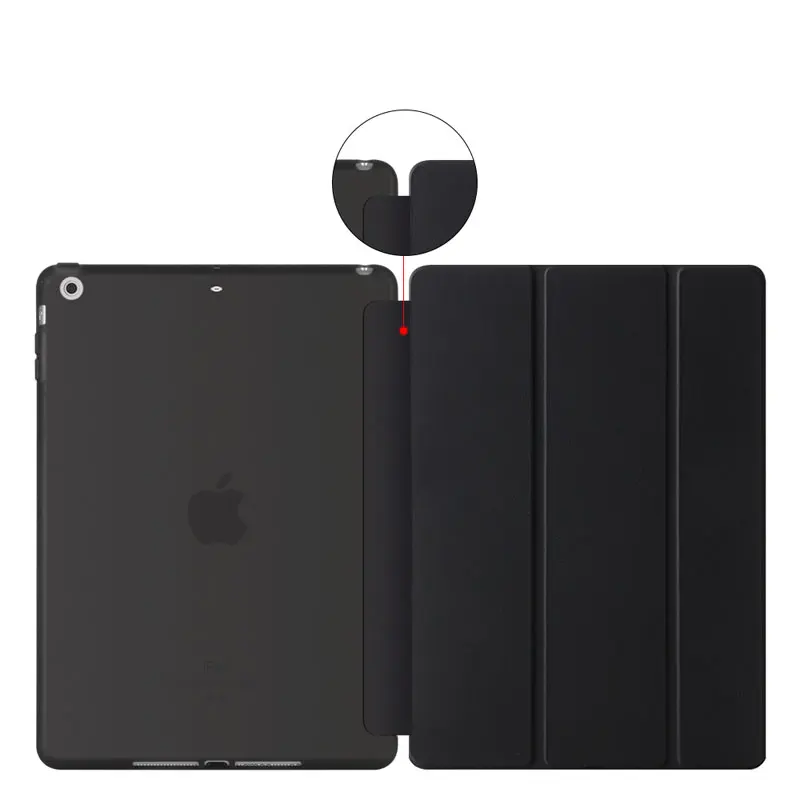 Трехслойный мягкий Планшеты чехол для iPad Mini 1/2/3/7 9 смарт-чехол планшета из ТПУ + ПУ
