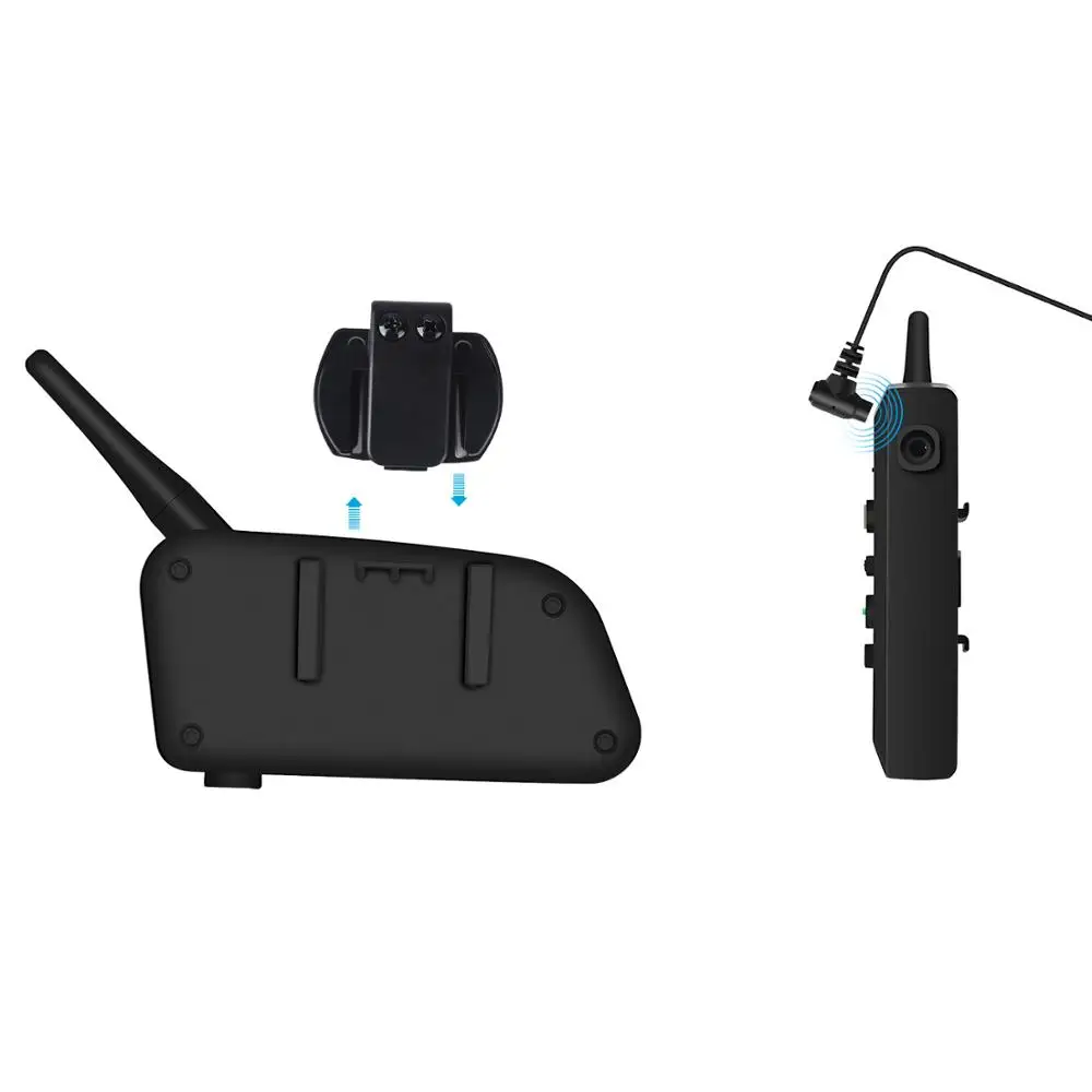 Система связи для шлема WINTUWAY V4 1200 м Bluetooth FM радио|Наушники шлемов| |