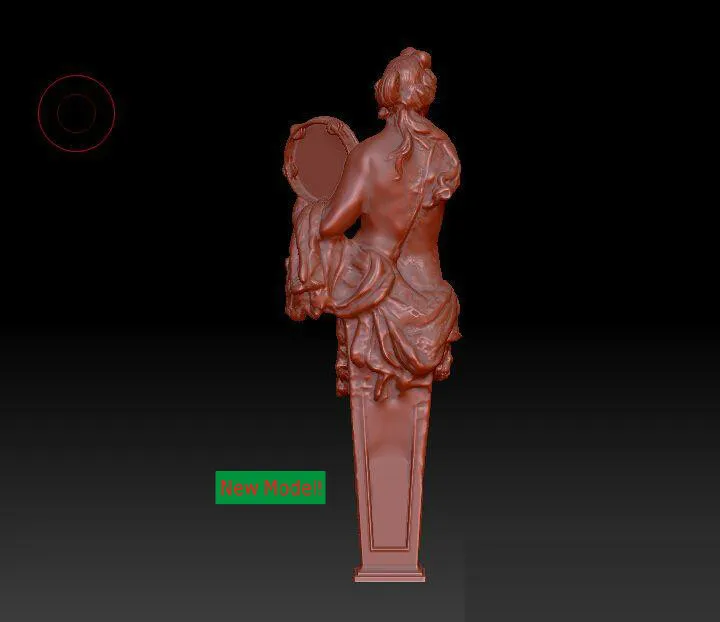 3D модель в формате stl скульптура с твердым вращением модели для станка ЧПУ