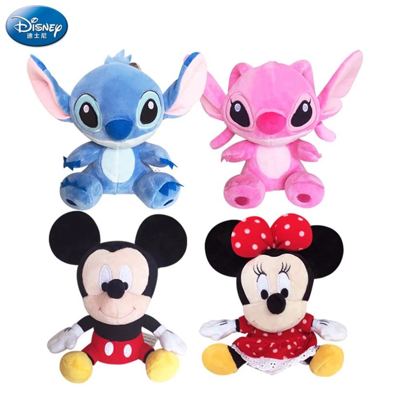 

Disney Genuine Mickey Mouse Minnie Animal Stuffed Plush Toys Lilo And Stitch Doll Christmas Birthday Gift For Children Kid Girl