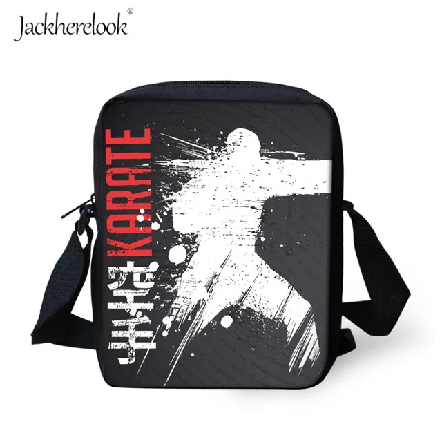 Jackherelook дзюдо каратэ цзюджитсу школьные ранцы для мальчиков ранец тхэквондо бокс айкидо Кроссбоди Сумка детская школьная сумка на плечо - Цвет: HK3256E