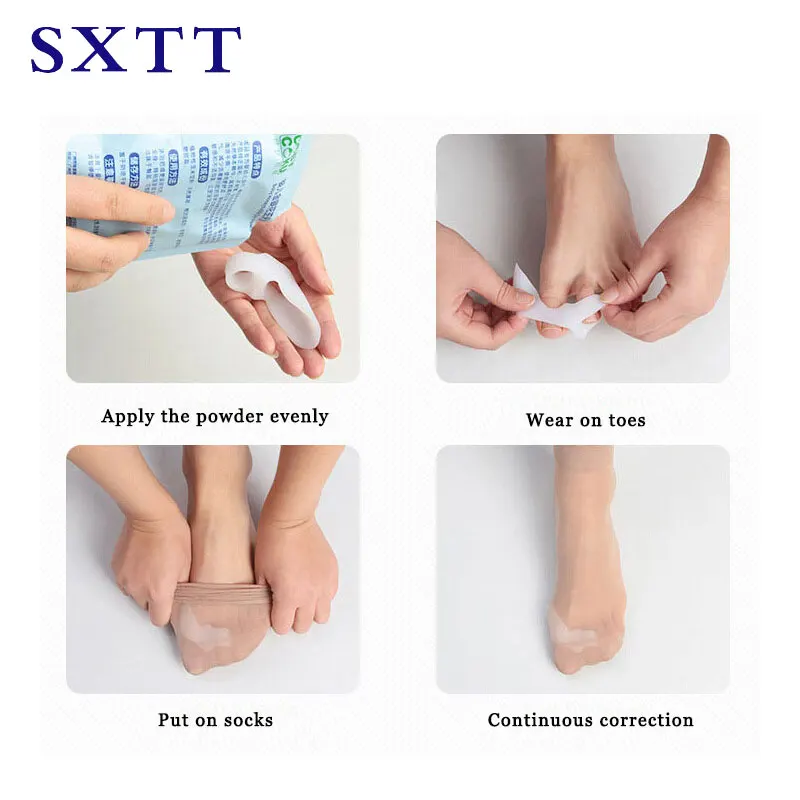 SXTT силиконовая стелька ортопедическая обувь супинатор для ног ортопедические стельки для большого пальца вальгусный протектор стопы сепаратор для пальцев ноги