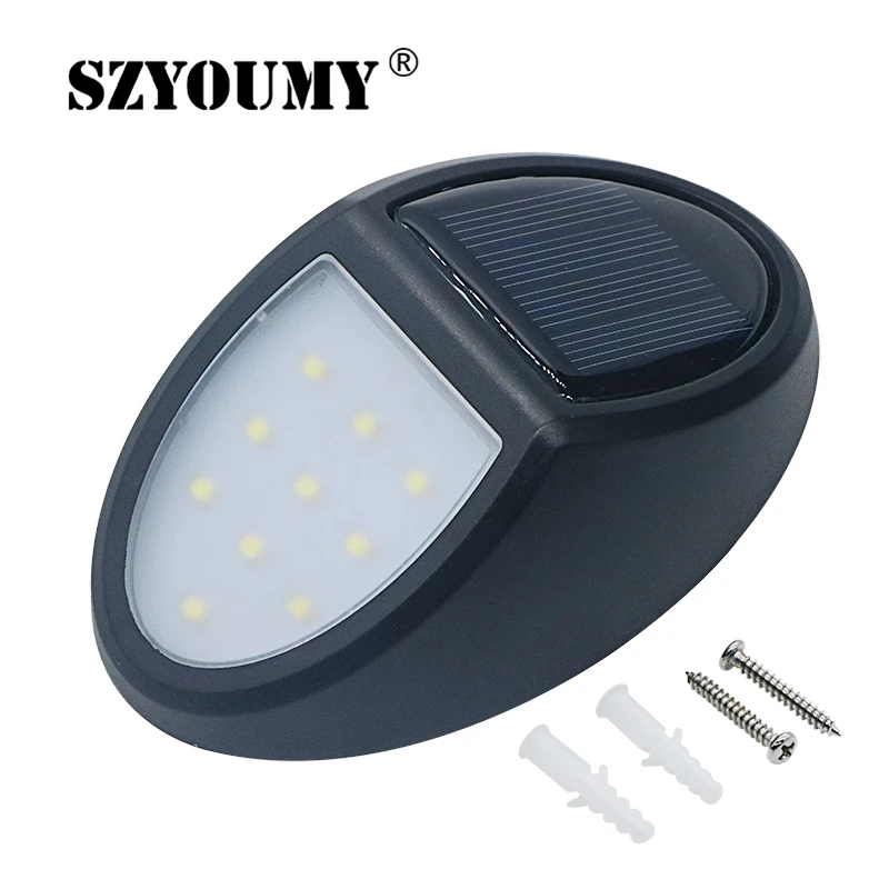 SZYOUMY 10 светодиодный солнечный патио светочувствительный датчик