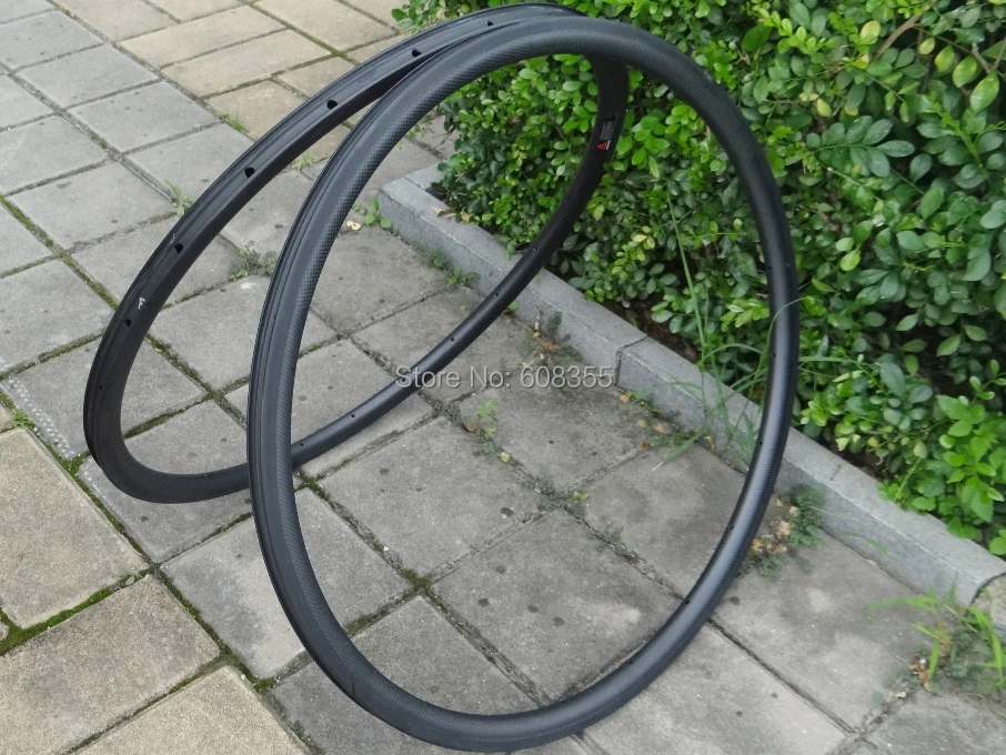 FLX RIM C30 : 23 мм ширина 3k углеродный матовый дорожный велосипед 700c Clincher обод колеса 30