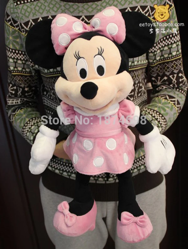Новые игрушки Минни 19 дюймов 48 см меха розовые плюшевые набивные животные микки