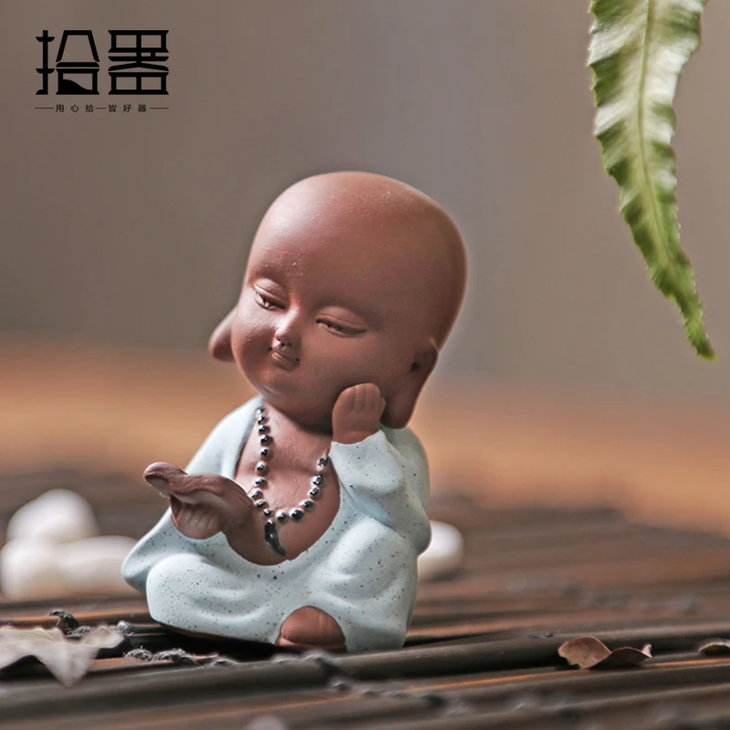 Исин керамический Фиолетовый Глиняный маленький монах чайный набор для домашних