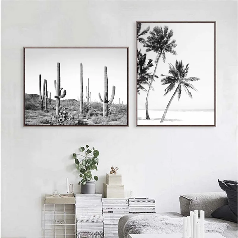 Скандинавские плакаты и принты тропическая искусственная пальма Картина на