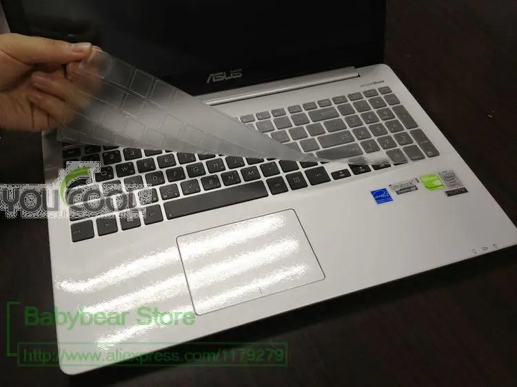 Силиконовый чехол для клавиатуры Vivo book защитный Asus VivoBook R553LN pro551 V551 S551LN K551 LN A551L S551L