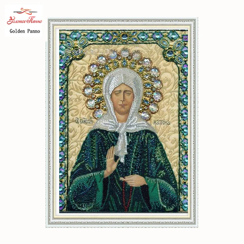 

Золотой набор для рукоделия DMC, Набор для вышивки крестиком, точные непечатанные религиозные рисунки, Счетный Cross-stitch08