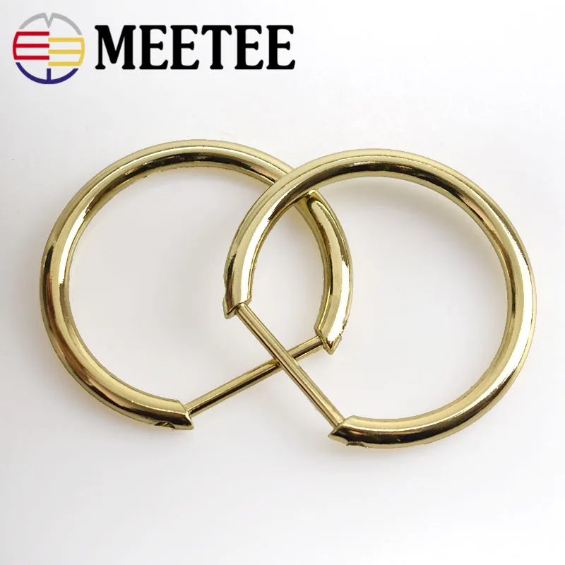 1 шт. Meetee 3 см Металл D кольцо Пряжка открываемые съемные винты для сумки ремень