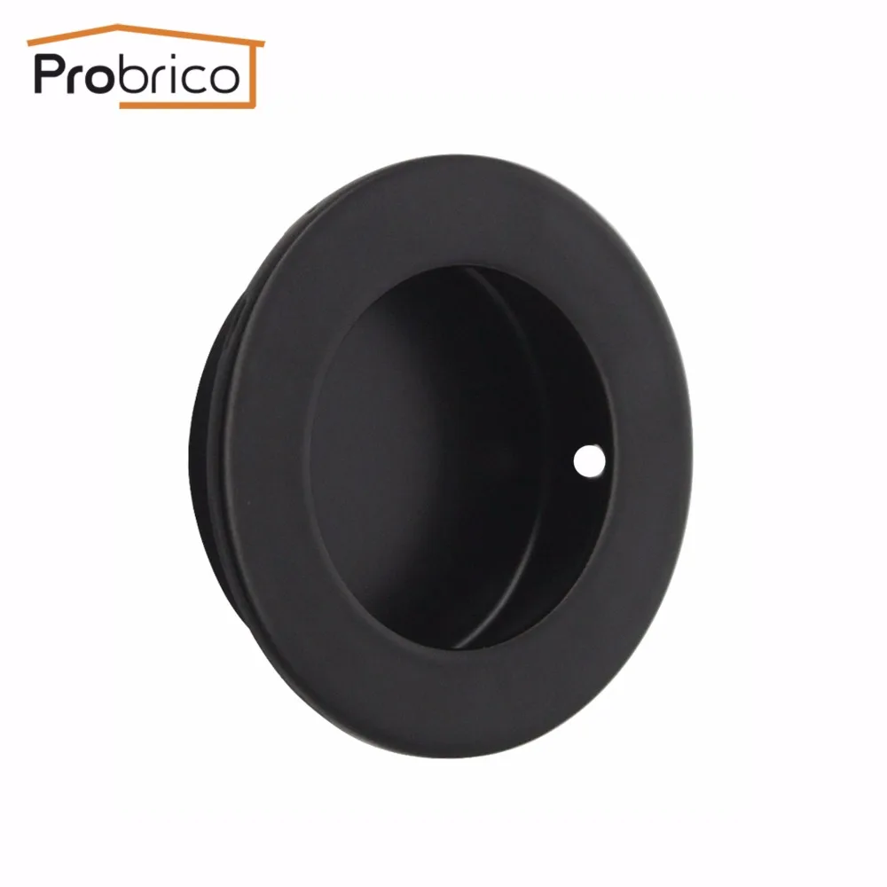 Probrico карманная ручка черного пальца для шкафа встроенные ручки раздвижных