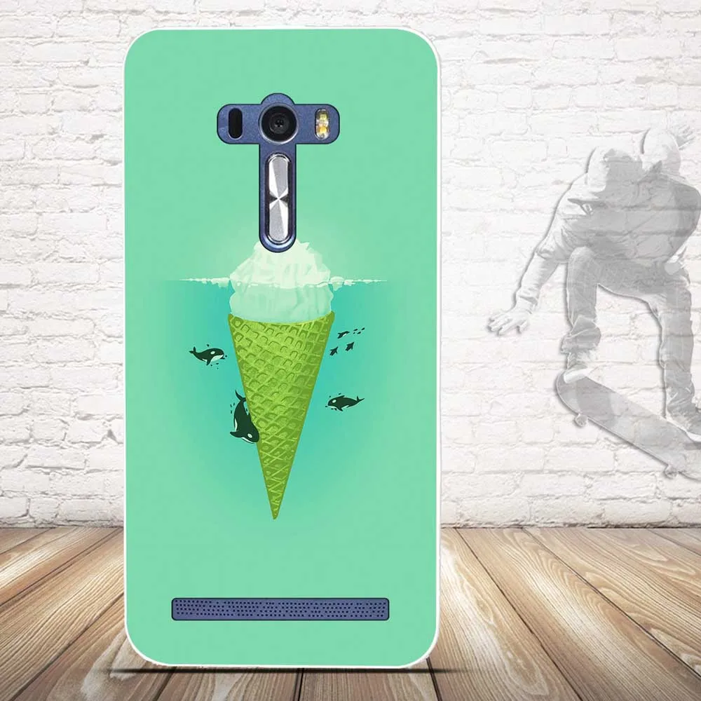 Мягкий чехол из ТПУ для ASUS ZenFone Selfie ZD551KL лазерный силиконовая задняя крышка Funda