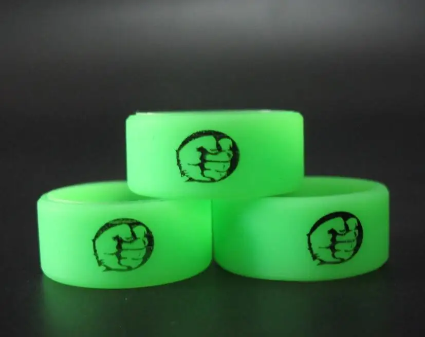 3xhulk 3 шт. Muti-Design Силиконовое резиновое кольцо Vape резиновый противоскользящий ремешок для механического мод электрическая сигарета - Цвет: 3xhulk